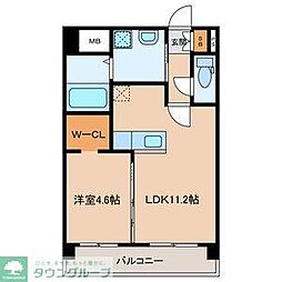 WISTERIA SUITE 1LDKの間取図画像