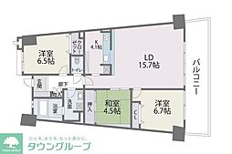 アイランドシティインフィニガーデンN棟 3LDKの間取図画像