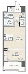OrchidResidence上呉服 1LDKの間取図画像