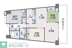 アイランドシティインフィニガーデンN棟 3LDKの間取図画像