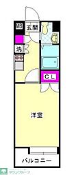 ダイナコートエスタディオレシェンテ 1Kの間取図画像