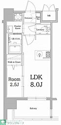 エンクレスト大手門GLOW 1LDKの間取図画像
