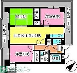 ポラリス三宅 3LDKの間取図画像