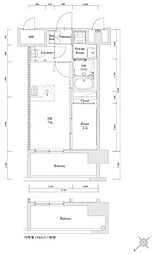 エンクレスト博多駅南FIT 1DKの間取図画像