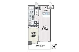 S-FORT筑紫通り 1LDKの間取図画像
