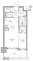 ネストピア博多グランドステージ3 1LDKの間取図画像