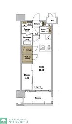 RJRプレシア博多パークレジデンス 1LDKの間取図画像