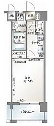 エンクレスト天神東3 1Kの間取図画像