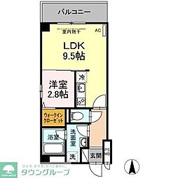 KDT博多駅南レジデンス 1LDKの間取図画像