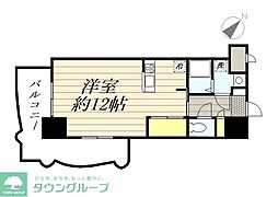 ロイヤル博多駅前 ワンルームの間取図画像