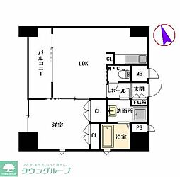 エスティメゾン井尻 1LDKの間取図画像