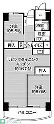 ビレッジハウス香椎浜タワー 2LDKの間取図画像