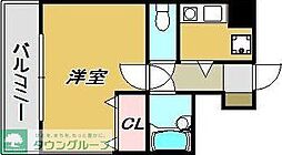 VIP薬院 1Kの間取図画像