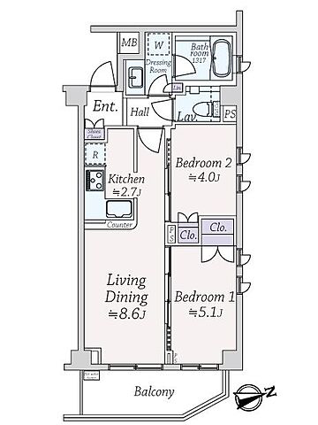 間取り 白金ＨＯＵＳＥ 2階/-