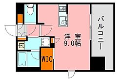 ランディックM322 ワンルームの間取図画像