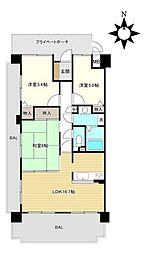 間取図画像 3LDK