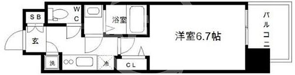 レジュールアッシュ中之島SOUTH ｜大阪府大阪市西区江戸堀1丁目(賃貸マンション1K・5階・23.64㎡)の写真 その2