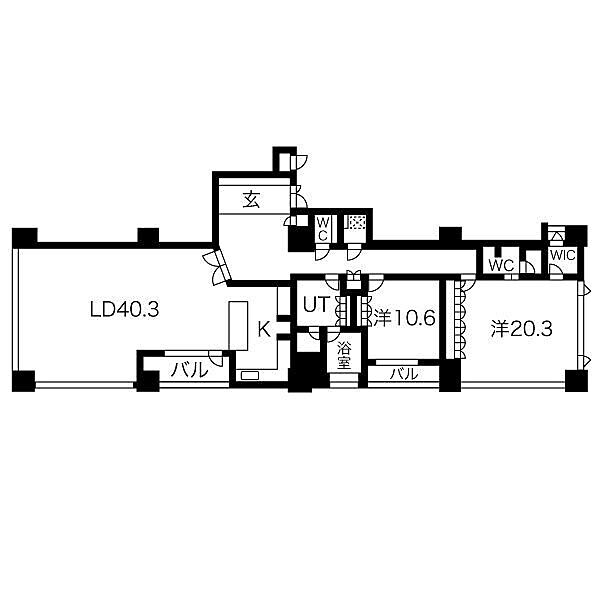 アルグラッドザタワー心斎橋 ｜大阪府大阪市中央区東心斎橋1丁目(賃貸マンション2LDK・36階・199.13㎡)の写真 その2