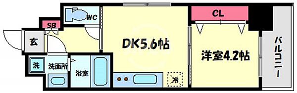 レオンヴァリエ大阪ベイシティ ｜大阪府大阪市港区南市岡2丁目(賃貸マンション1DK・5階・27.13㎡)の写真 その2