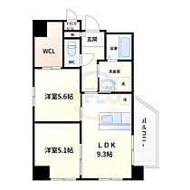 ルナ・エスパシオ  ｜ 大阪府大阪市港区夕凪2丁目（賃貸マンション2LDK・4階・50.56㎡） その2