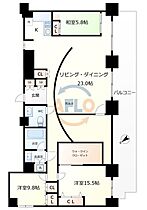 La Douceur中之島 1303 ｜ 大阪府大阪市西区土佐堀3丁目（賃貸マンション3LDK・13階・164.67㎡） その2