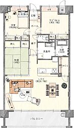 ポレスター大央町304　3LDK 304 3LDKの間取り