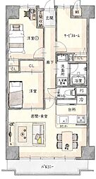 ダイアパレス鈴鹿桜島 3LDKの間取図画像