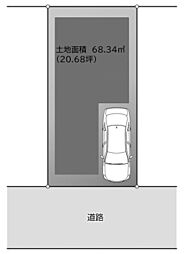 市川市鬼高3丁目　古屋付き売地