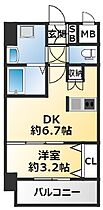 兵庫県神戸市長田区松野通2丁目（賃貸マンション1DK・11階・26.75㎡） その2