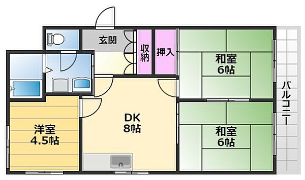 Collection忠岡駅前 102｜大阪府泉北郡忠岡町忠岡東1丁目(賃貸マンション3DK・1階・50.88㎡)の写真 その2