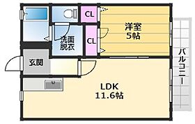 グランメール大宮 205 ｜ 大阪府岸和田市西之内町24-37（賃貸アパート1LDK・2階・41.58㎡） その2