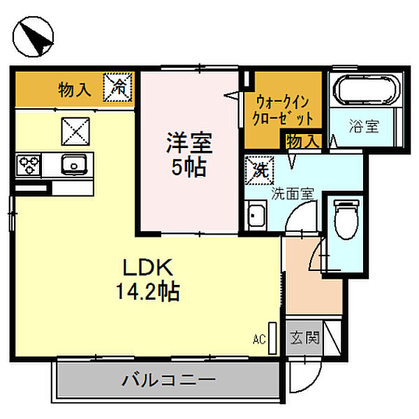 ラ・コンポフォタ 101｜大阪府泉大津市曽根町2丁目(賃貸アパート1LDK・1階・44.91㎡)の写真 その2