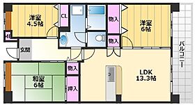 津田北町1棟 1006 ｜ 大阪府貝塚市津田北町17-1（賃貸マンション3LDK・2階・70.00㎡） その2