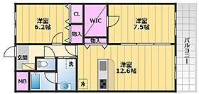 ベルナードサーモス 303 ｜ 大阪府岸和田市西之内町12-17（賃貸マンション2LDK・3階・61.00㎡） その2