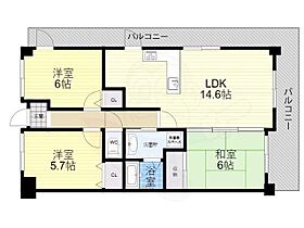 ラウンドコート京都醍醐  ｜ 京都府京都市伏見区醍醐中山町（賃貸マンション3LDK・5階・63.59㎡） その2