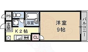 ピュアクリスタル  ｜ 京都府京都市伏見区桃山町因幡（賃貸マンション1K・1階・29.34㎡） その2