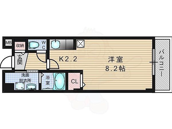 ジェルメ ｜京都府京田辺市東西神屋(賃貸マンション1R・1階・27.25㎡)の写真 その2