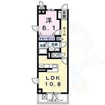 京都府京都市伏見区竹田藁屋町（賃貸マンション1LDK・6階・43.45㎡） その2