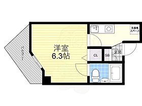 京都府京都市伏見区向島本丸町（賃貸マンション1R・5階・18.56㎡） その2