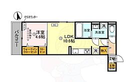 京都府京都市伏見区深草小久保町（賃貸アパート1LDK・2階・40.34㎡） その2