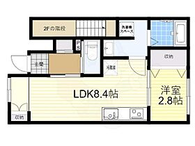 京都府京都市伏見区深草平田町（賃貸アパート1LDK・1階・30.33㎡） その2