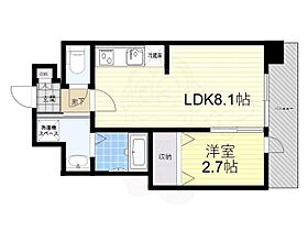 京都府京都市南区上鳥羽勧進橋町（賃貸マンション1K・6階・28.47㎡） その2