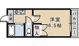 メゾン桃栄2 1階1Kの間取り