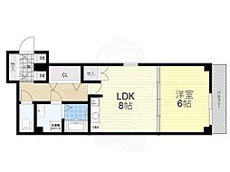 リーエム・ド　墨染駅前 3階1LDKの間取り