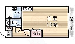 ファルコン 1階ワンルームの間取り