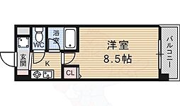 メゾン・チェリー 2階1Kの間取り