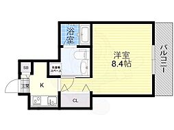 THE GARNET SUITE RESIDENCE吉祥院 4階1Kの間取り