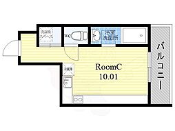 PLATINUM（プラチナム） 2階ワンルームの間取り