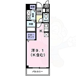 間取図画像 ワンルーム