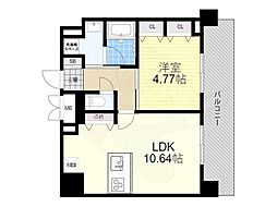 DAIWA　RESIDENCE　FUDANOTSUJI 4階1LDKの間取り